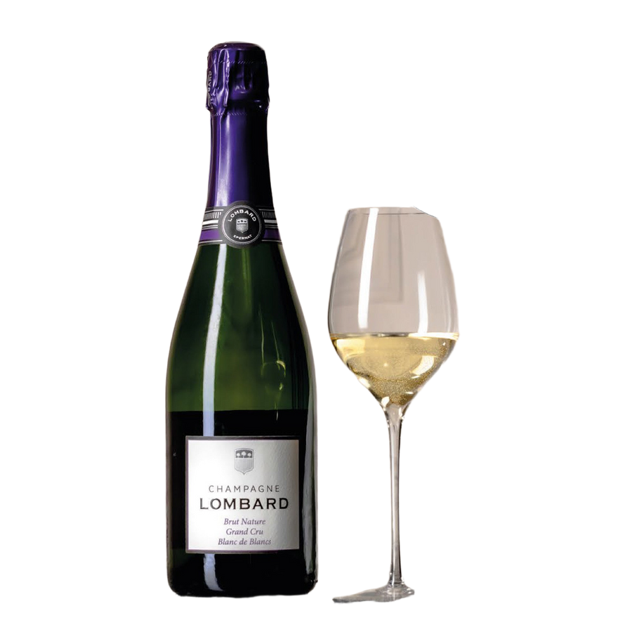 Champagne Lombard Brut Nature Blanc de Blancs Grand Cru Magnum - wijn