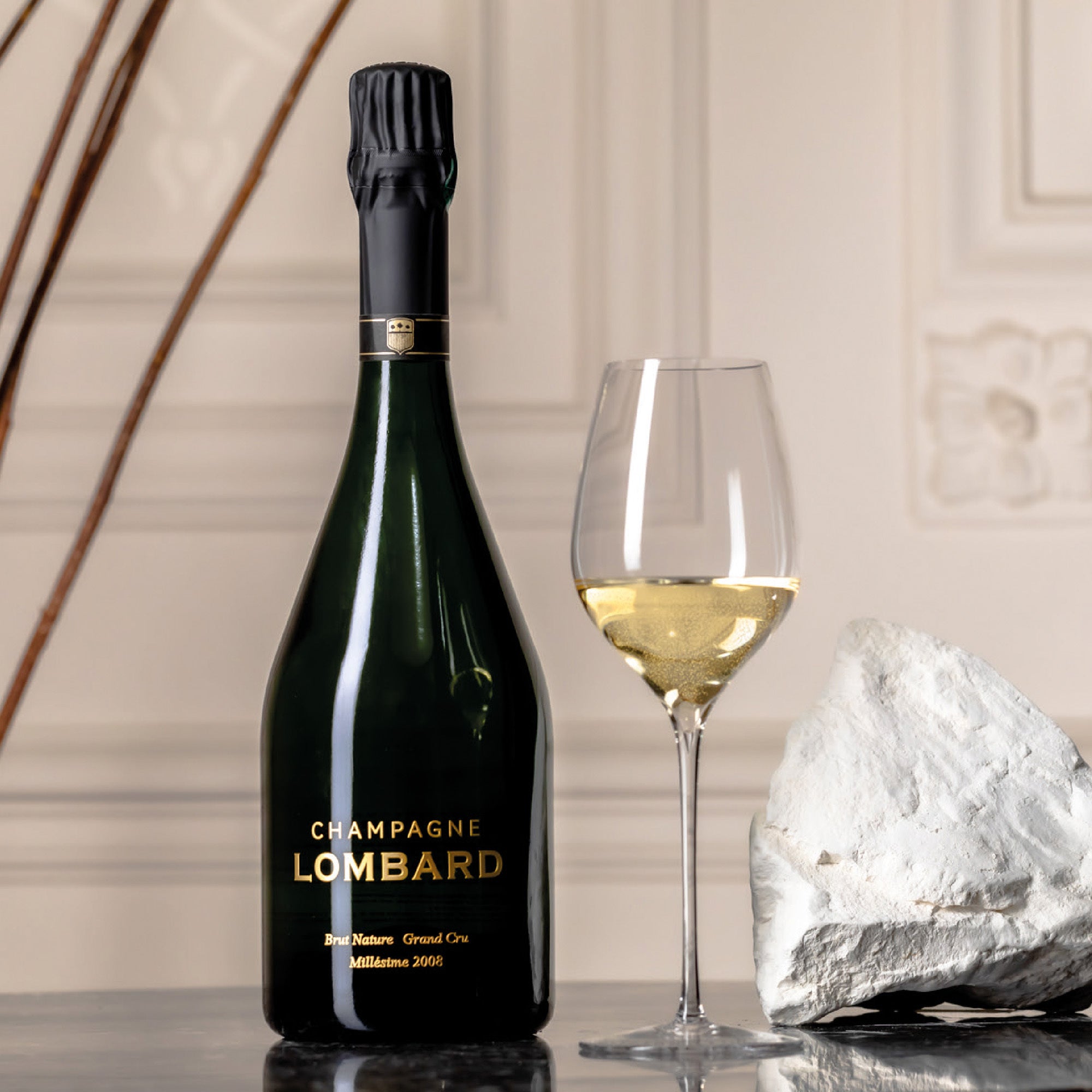 Champagne Lombard Brut Nature Blanc de Blancs Grand Cru Millésime 2008